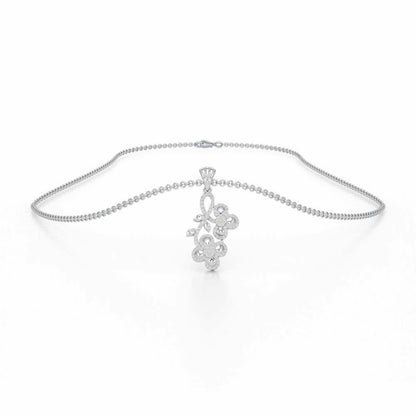 Luminescent Harmony Silver Pendant - White Gold - Image 3