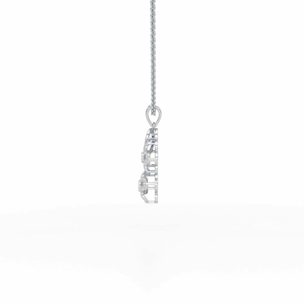 Luminescent Harmony Silver Pendant - White Gold - Image 4