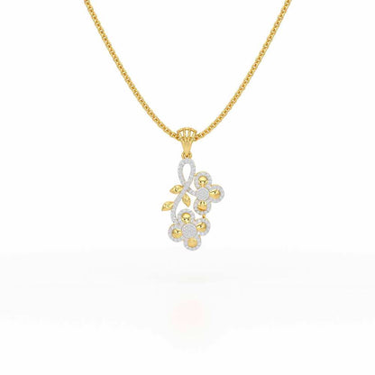 Luminescent Harmony Silver Pendant - Yellow Gold - Image 1