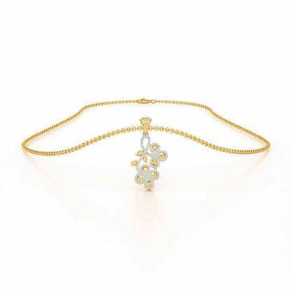 Luminescent Harmony Silver Pendant - Yellow Gold - Image 3
