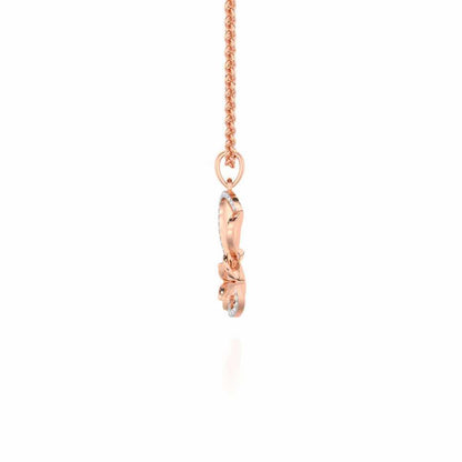 Luminous Aura Silver Pendant - Rose Gold - Image 4
