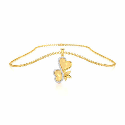 Luminous Aura Silver Pendant - Yellow Gold - Image 3