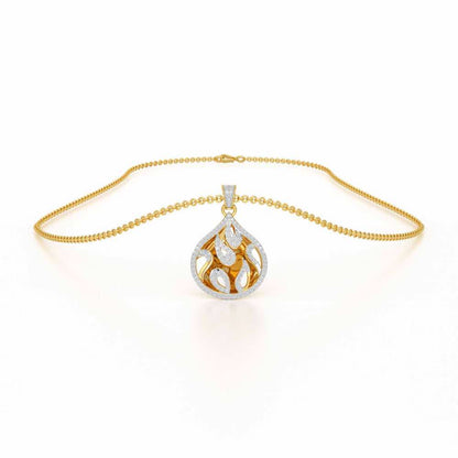 Luminous Celestia Silver Pendant - Yellow Gold - Image 3