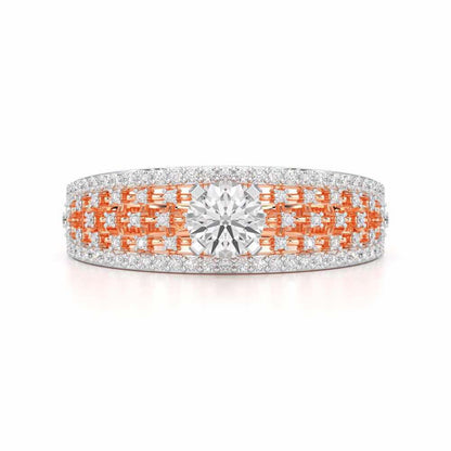 Luminous Elegance Solitaire Ring - Rose Gold - Image 4