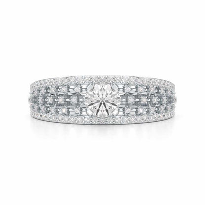 Luminous Elegance Solitaire Ring - White Gold - Image 4
