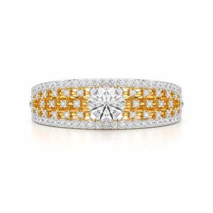 Luminous Elegance Solitaire Ring - Yellow Gold - Image 4