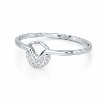 Luminous Loop Silver Ring - White Gold - Image 2