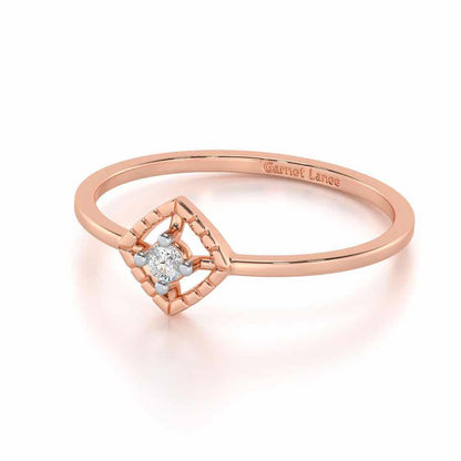 Luminous Luster Silver Ring - Rose Gold - Image 2