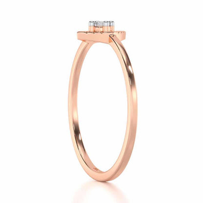 Luminous Luster Silver Ring - Rose Gold - Image 3