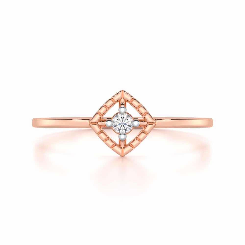 Luminous Luster Silver Ring - Rose Gold - Image 4