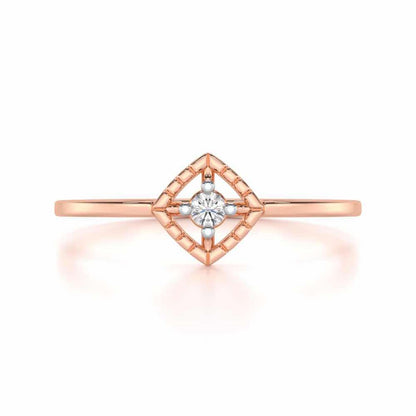Luminous Luster Silver Ring - Rose Gold - Image 4