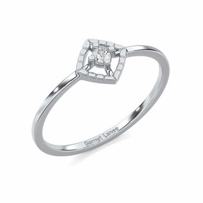 Luminous Luster Silver Ring - White Gold - Image 1