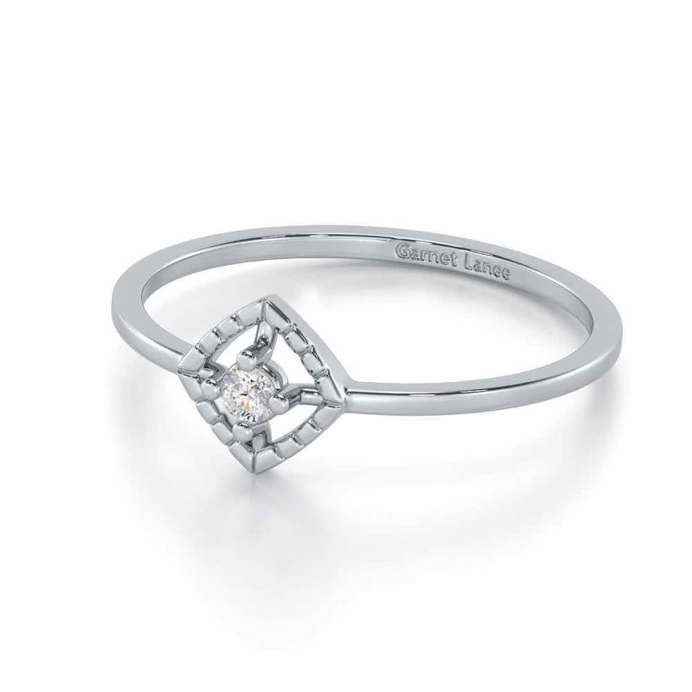 Luminous Luster Silver Ring - White Gold - Image 2