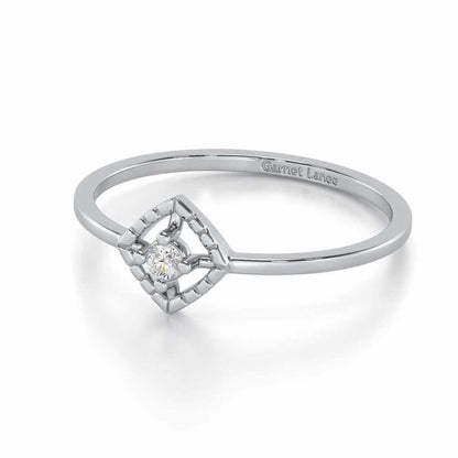 Luminous Luster Silver Ring - White Gold - Image 2