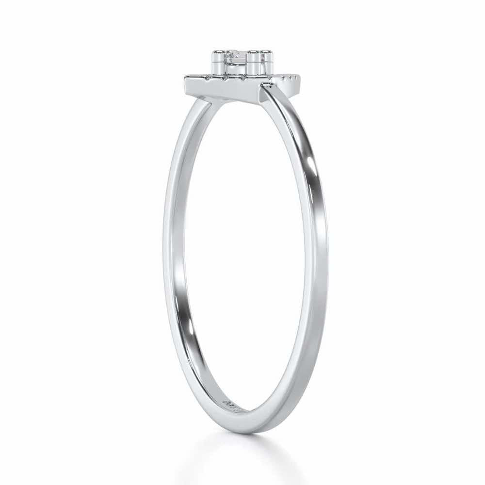 Luminous Luster Silver Ring - White Gold - Image 3