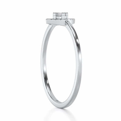 Luminous Luster Silver Ring - White Gold - Image 3