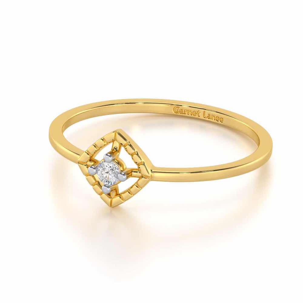 Luminous Luster Silver Ring - Yellow Gold - Image 2
