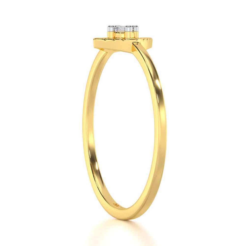 Luminous Luster Silver Ring - Yellow Gold - Image 3