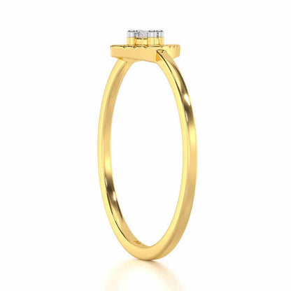 Luminous Luster Silver Ring - Yellow Gold - Image 3