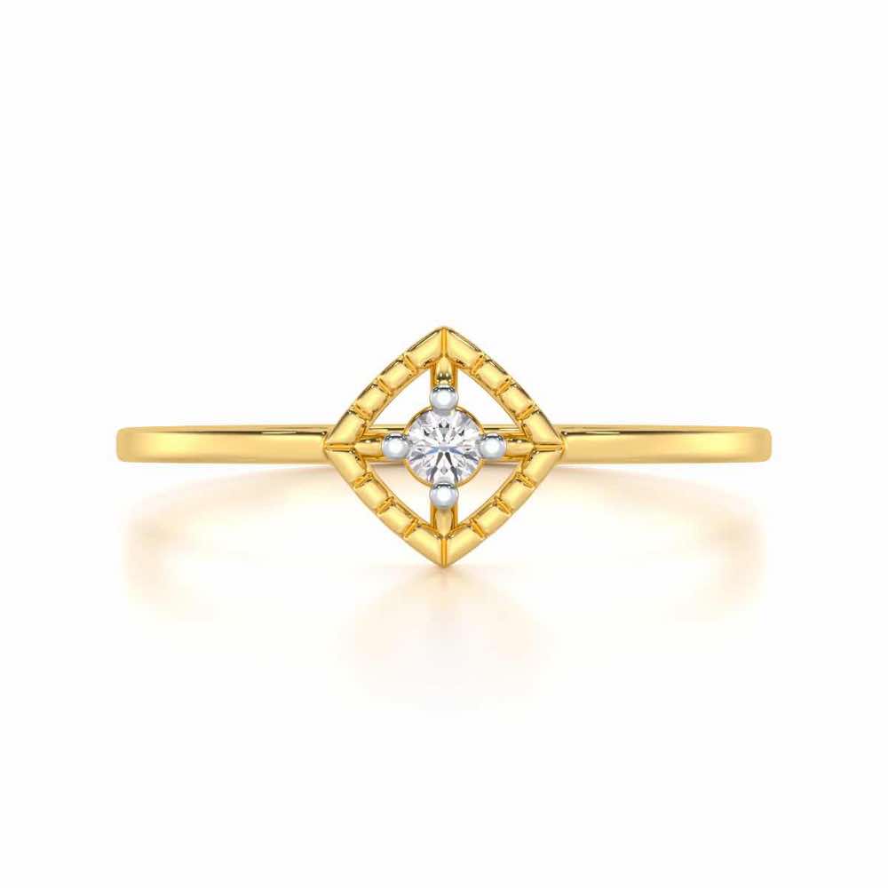 Luminous Luster Silver Ring - Yellow Gold - Image 4