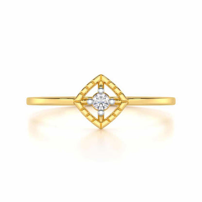 Luminous Luster Silver Ring - Yellow Gold - Image 4