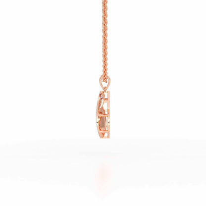 Luminous Net Silver Pendant - Rose Gold - Image 4