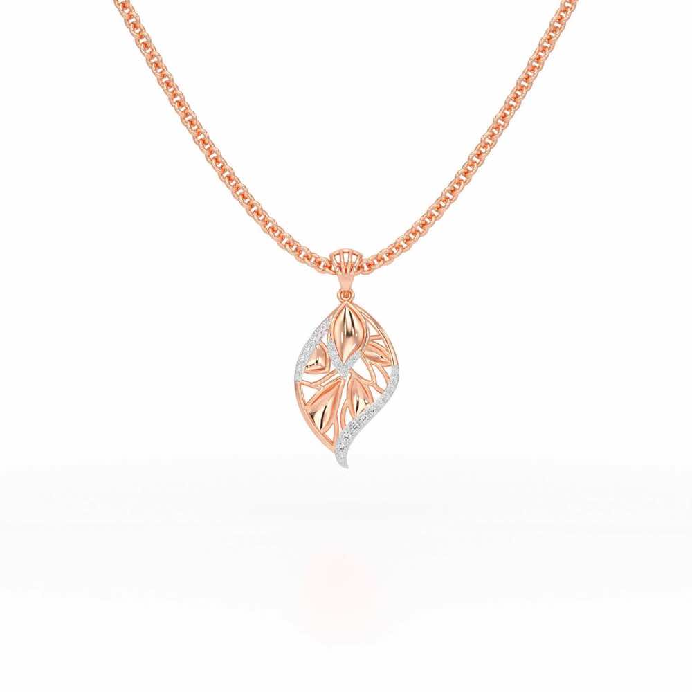 Lustrous Twilight Silver Pendant - Rose Gold - Image 1