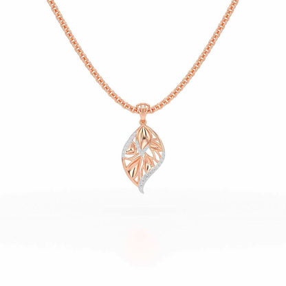 Lustrous Twilight Silver Pendant - Rose Gold - Image 1