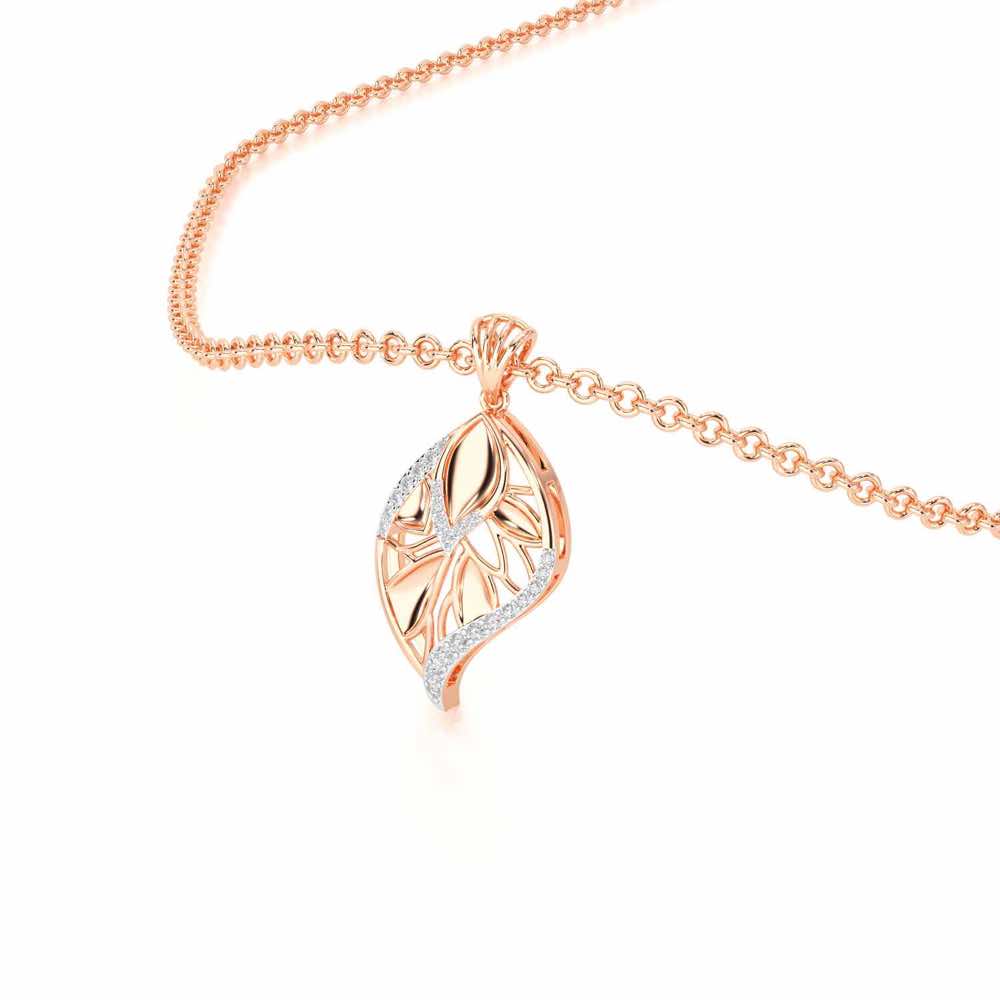 Lustrous Twilight Silver Pendant - Rose Gold - Image 2