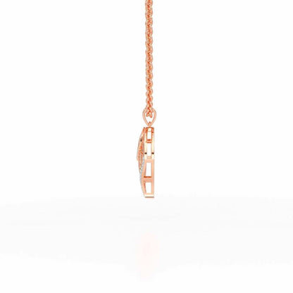 Lustrous Twilight Silver Pendant - Rose Gold - Image 4