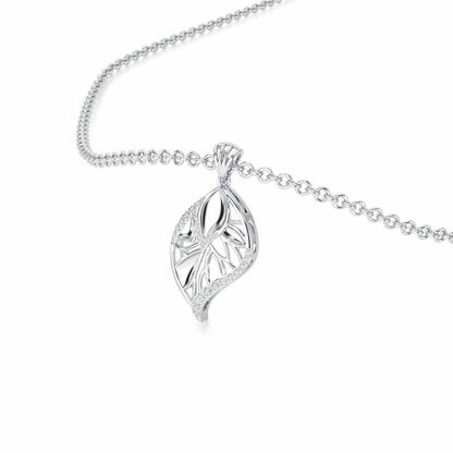Lustrous Twilight Silver Pendant - White Gold - Image 2