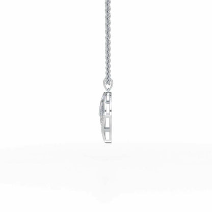 Lustrous Twilight Silver Pendant - White Gold - Image 4