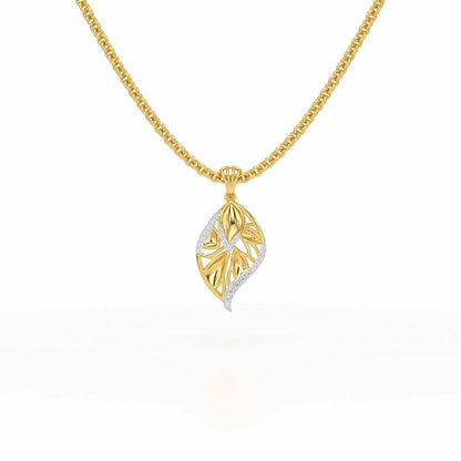 Lustrous Twilight Silver Pendant - Yellow Gold - Image 1