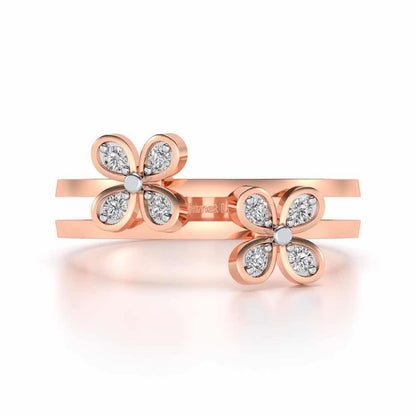 Luv-flora Silver Ring - Rose Gold - Image 4