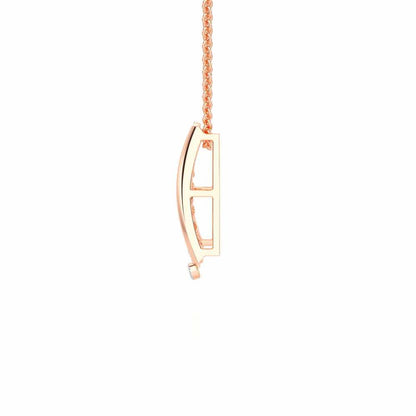 Luxe Grace Silver Pendant - Rose Gold - Image 4