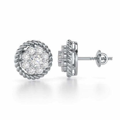 Luxe Luster Silver Earrings - White Gold - Image 4
