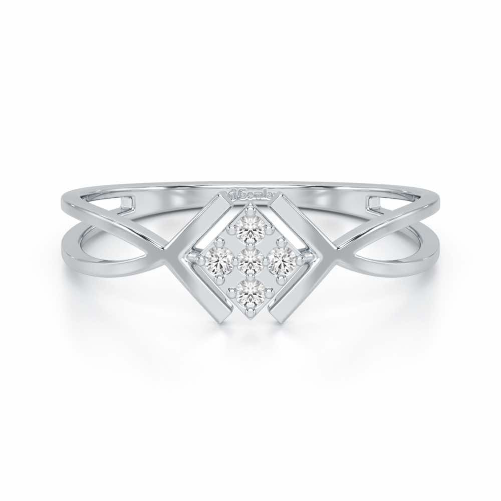 Luxe Protection Silver Ring - White Gold - Image 4