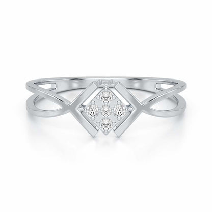 Luxe Protection Silver Ring - White Gold - Image 4
