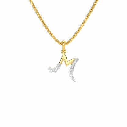 M-Luke Silver Pendant - Yellow Gold - Image 1