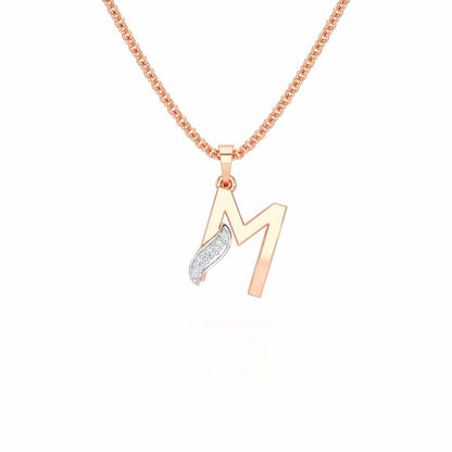 M-Spark Silver Pendant - Rose Gold - Image 1