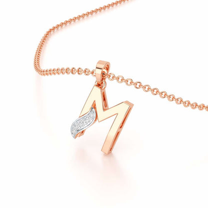 M-Spark Silver Pendant - Rose Gold - Image 2