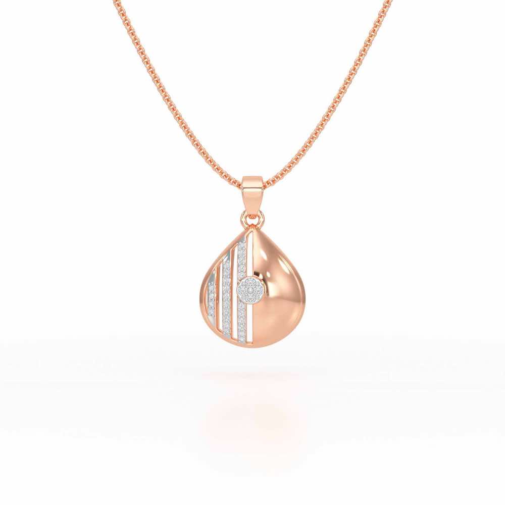 Madalian Silver Pendant - Rose Gold - Image 1