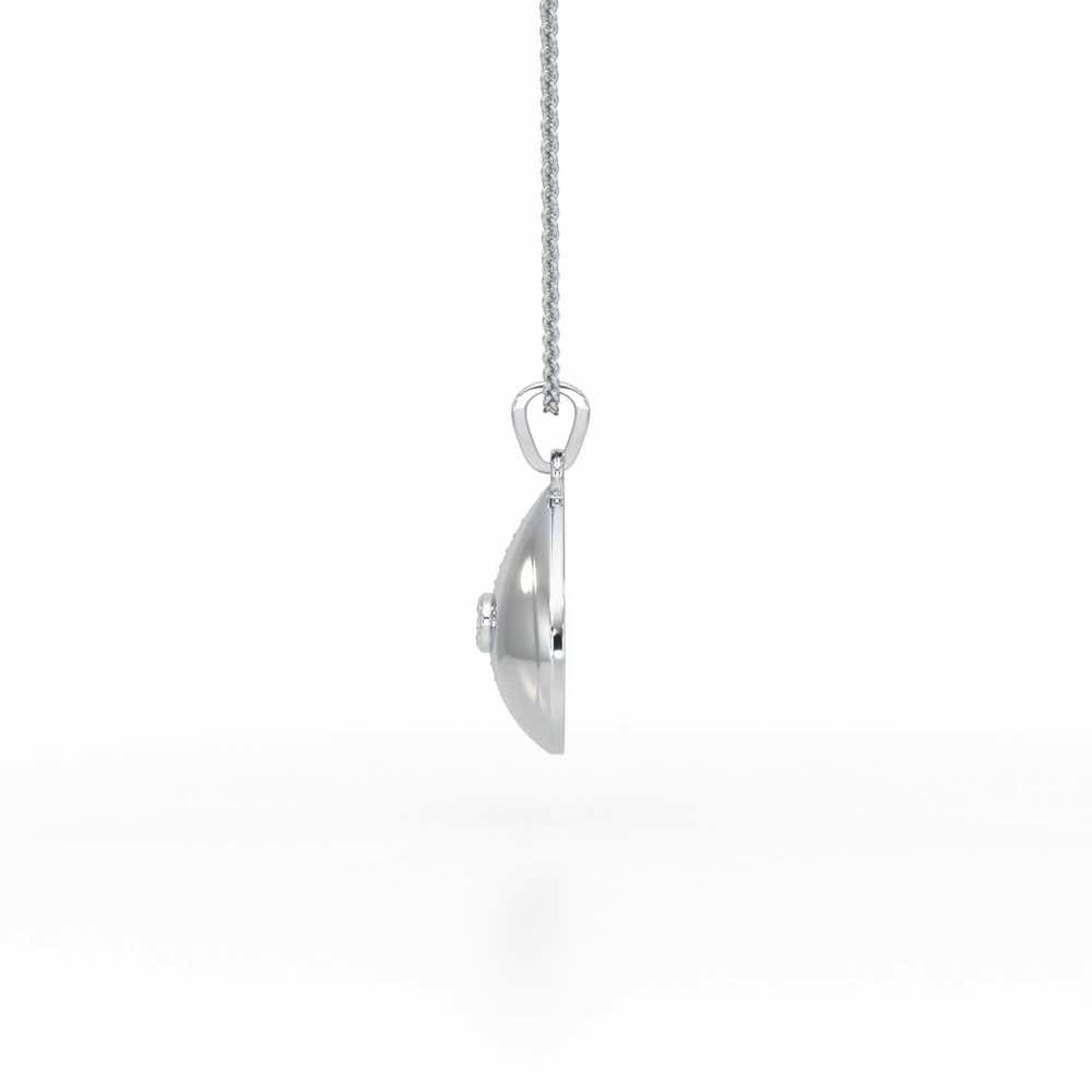 Madalian Silver Pendant - White Gold - Image 4