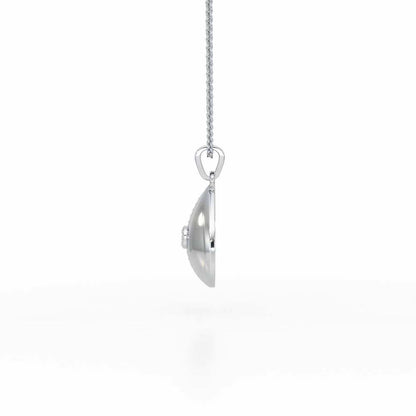 Madalian Silver Pendant - White Gold - Image 4