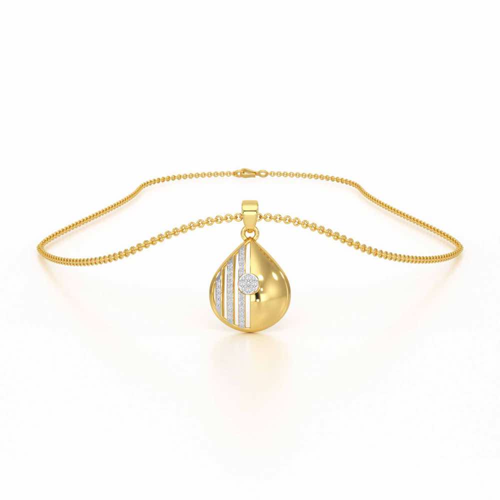 Madalian Silver Pendant - Yellow Gold - Image 3