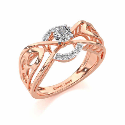 Maela Solitaire Ring - Rose Gold - Image 1