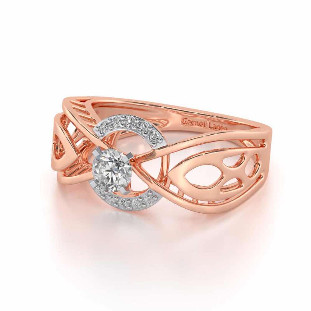Maela Solitaire Ring - Rose Gold - Image 2