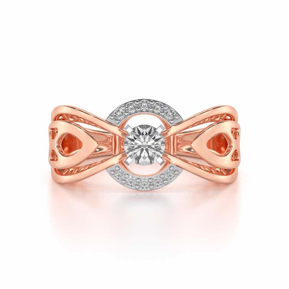 Maela Solitaire Ring - Rose Gold - Image 4