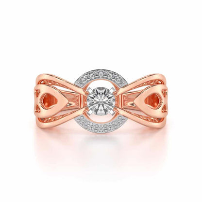 Maela Solitaire Ring - Rose Gold - Image 4