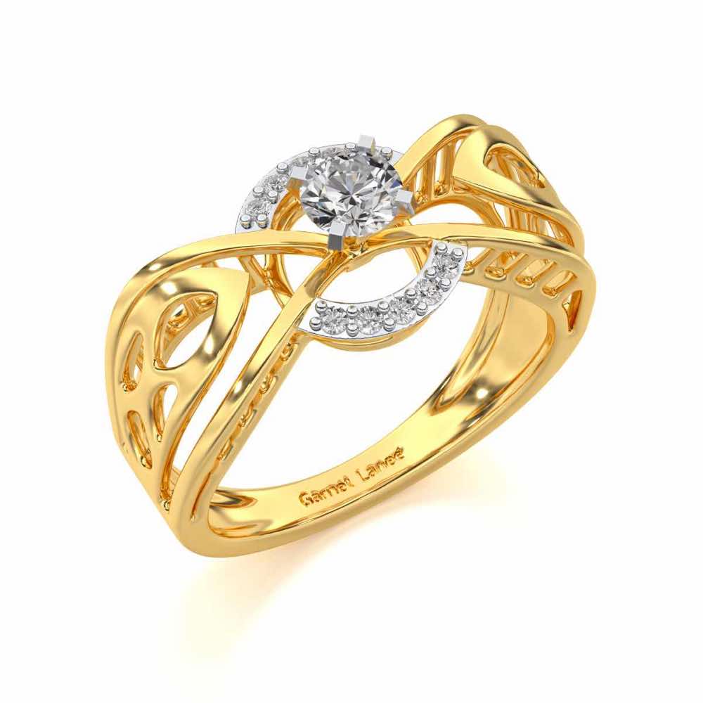 Maela Solitaire Ring - Yellow Gold - Image 1